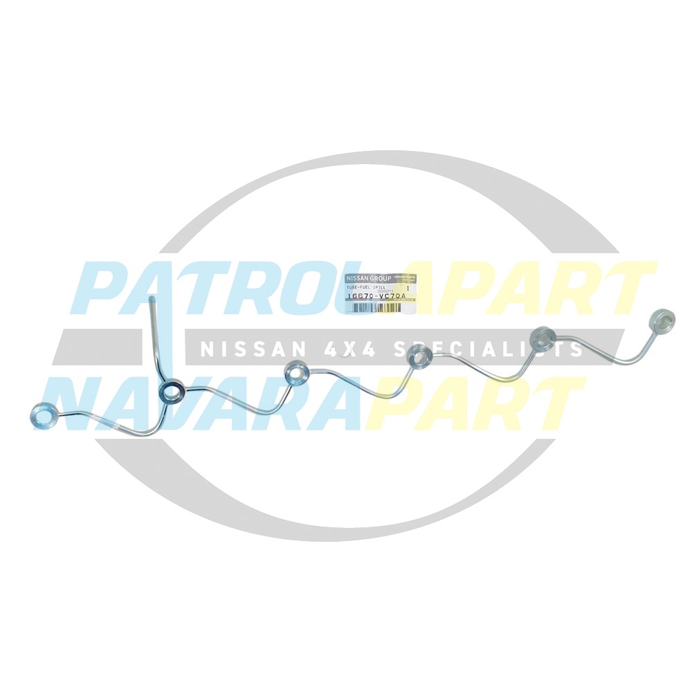 Genuine Nissan Injector Bleed Off Spill Fuel Return Line Rail TD42 - Nissan Patrol Y61 GU