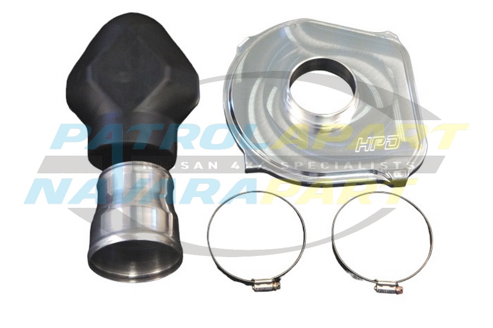 HPD High Flow Air Box Lid Billet Aluminium TD42 - Nissan Patrol Y61 GU