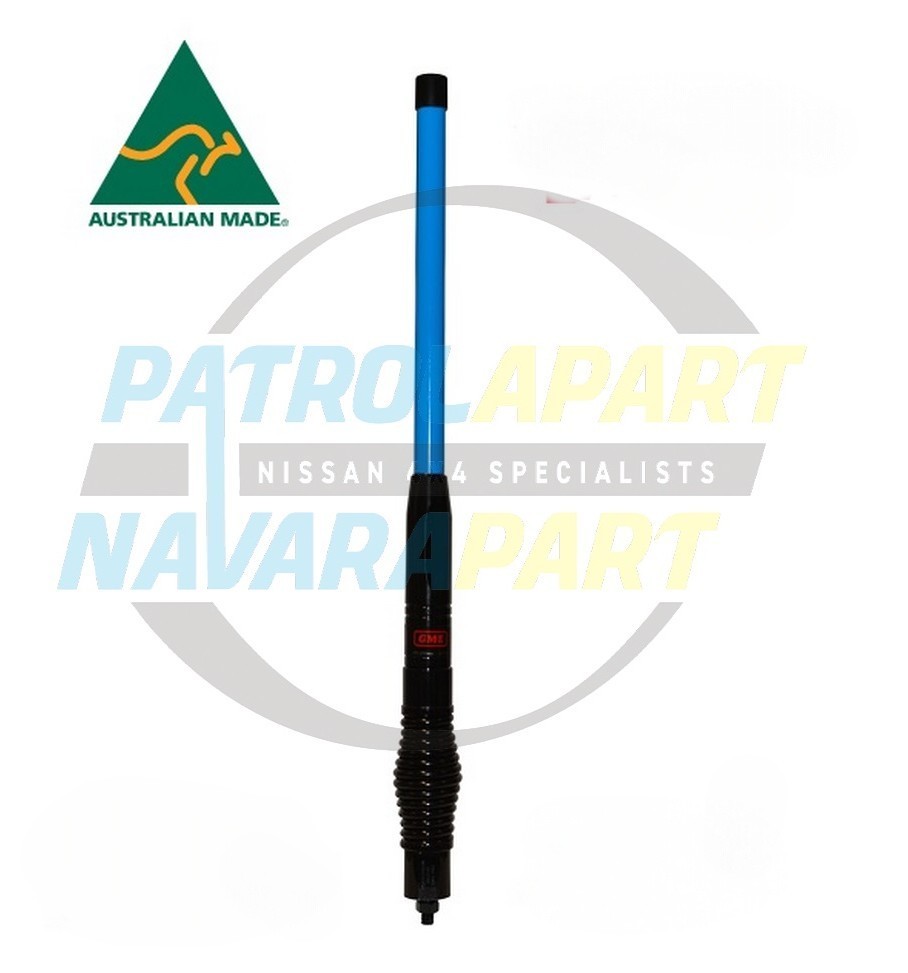 CLEARANCE - GME 2.1dBi BLUE Antenna Whip & Base AE4704 Series