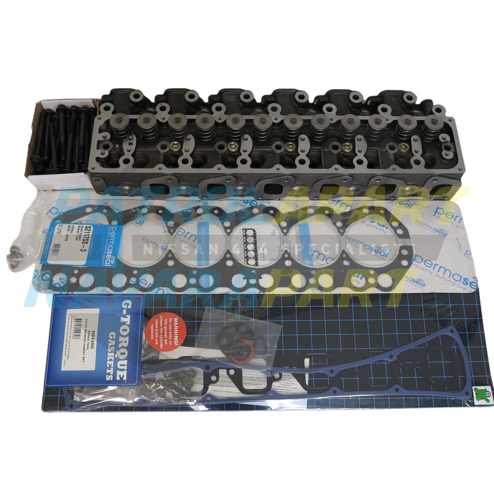 Cylinder Head with VRS Set & Bolts TD42 - Nissan Patrol Y60 GQ & Y61 GU