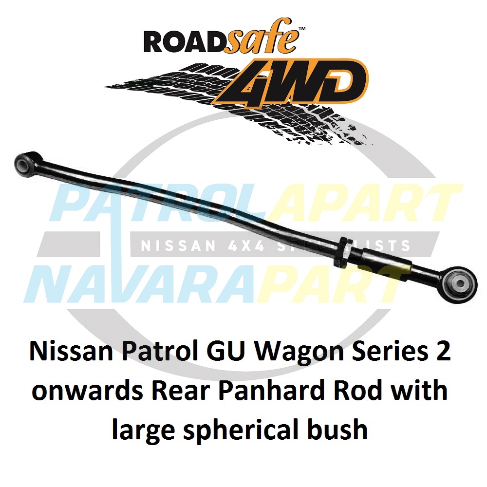Roadsafe Heavy Duty On-Car Adjustable Rear Panhard Rod - Nissan Patrol Y61 GU