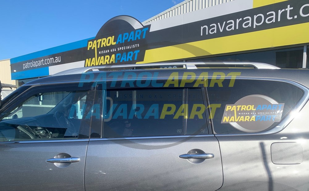 Alloy Silver Roof Rail Pair - Nissan Patrol Y62