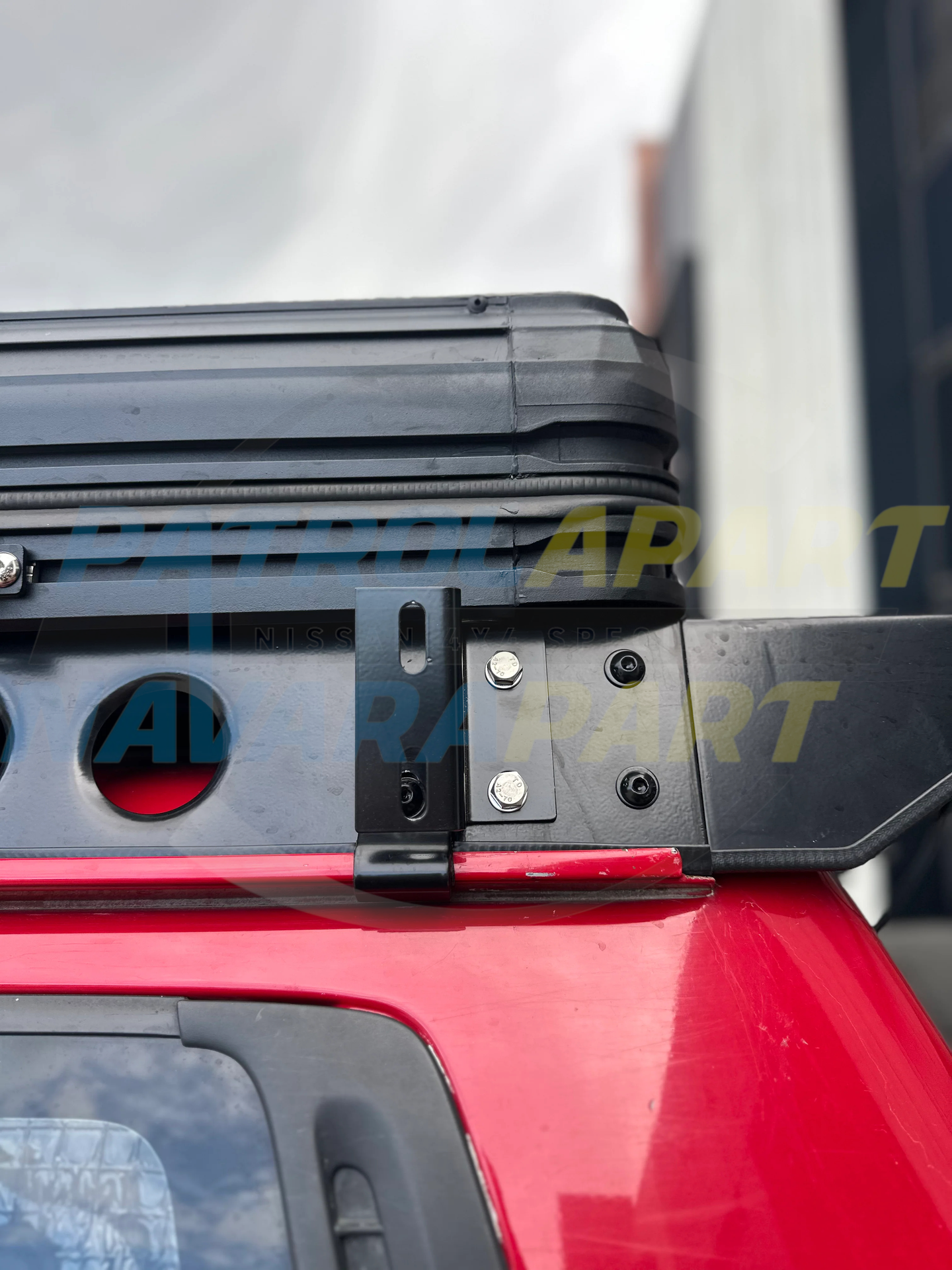 Tier One Metalworks Awning Bracket Set of 3 (Small Side Opening Awnings) - Nissan Patrol Y60 GQ & Y61 GU