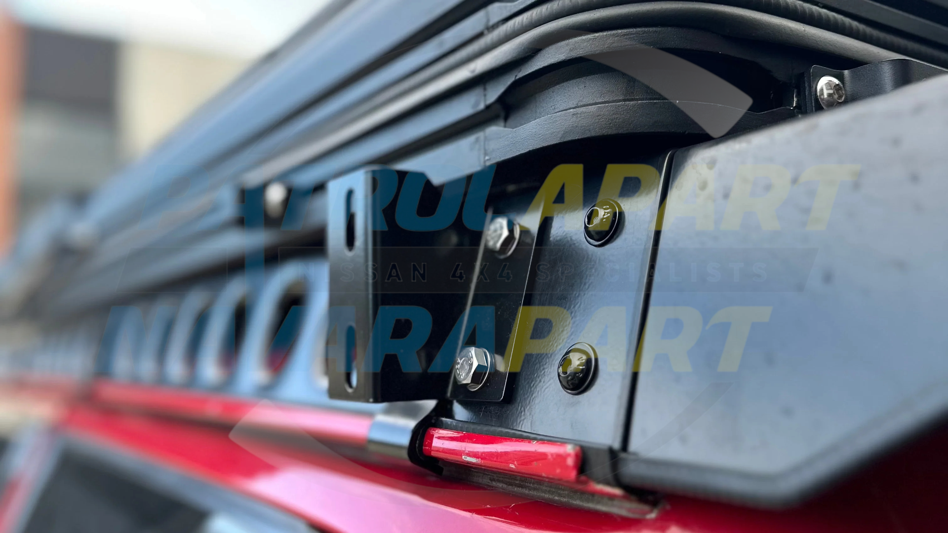 Tier One Metalworks Awning Bracket Set of 3 (Small Side Opening Awnings) - Nissan Patrol Y60 GQ & Y61 GU