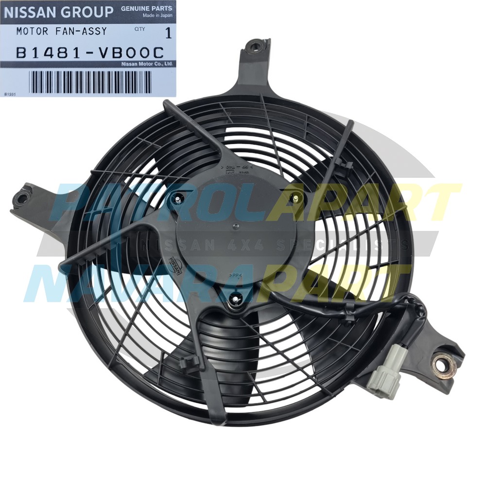 Genuine Nissan Left 4 Pin Condenser Fan - Nissan Patrol Y61 GU 1997-2017