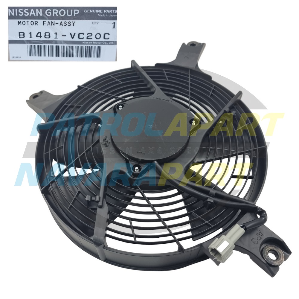 Genuine Nissan Left Hand 4 Pin Condenser Thermo Fan - Nissan Patrol Y61 GU 1997-2012