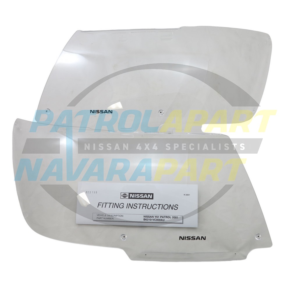 Genuine Nissan Headlight Protectors - Nissan Patrol Y61 GU S3