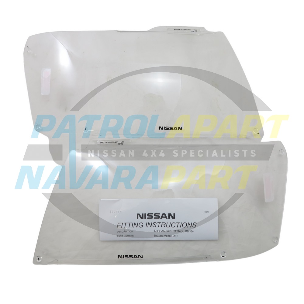 Genuine Nissan Headlight Protectors - Nissan Patrol Y61 GU S4-9