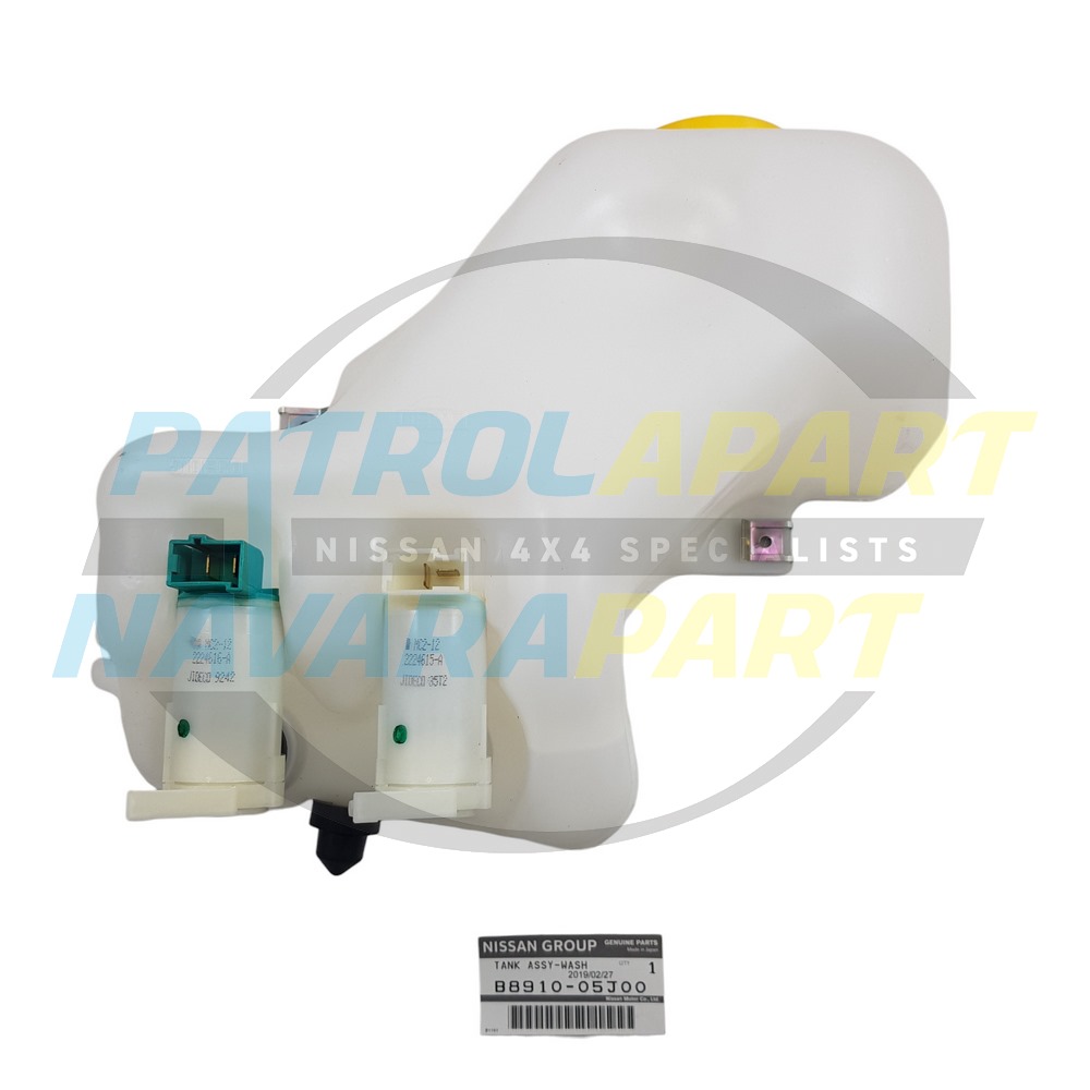 Genuine Nissan Windscreen Window Washer Bottle Tank & Pumps - Nissan Patrol Y60 GQ