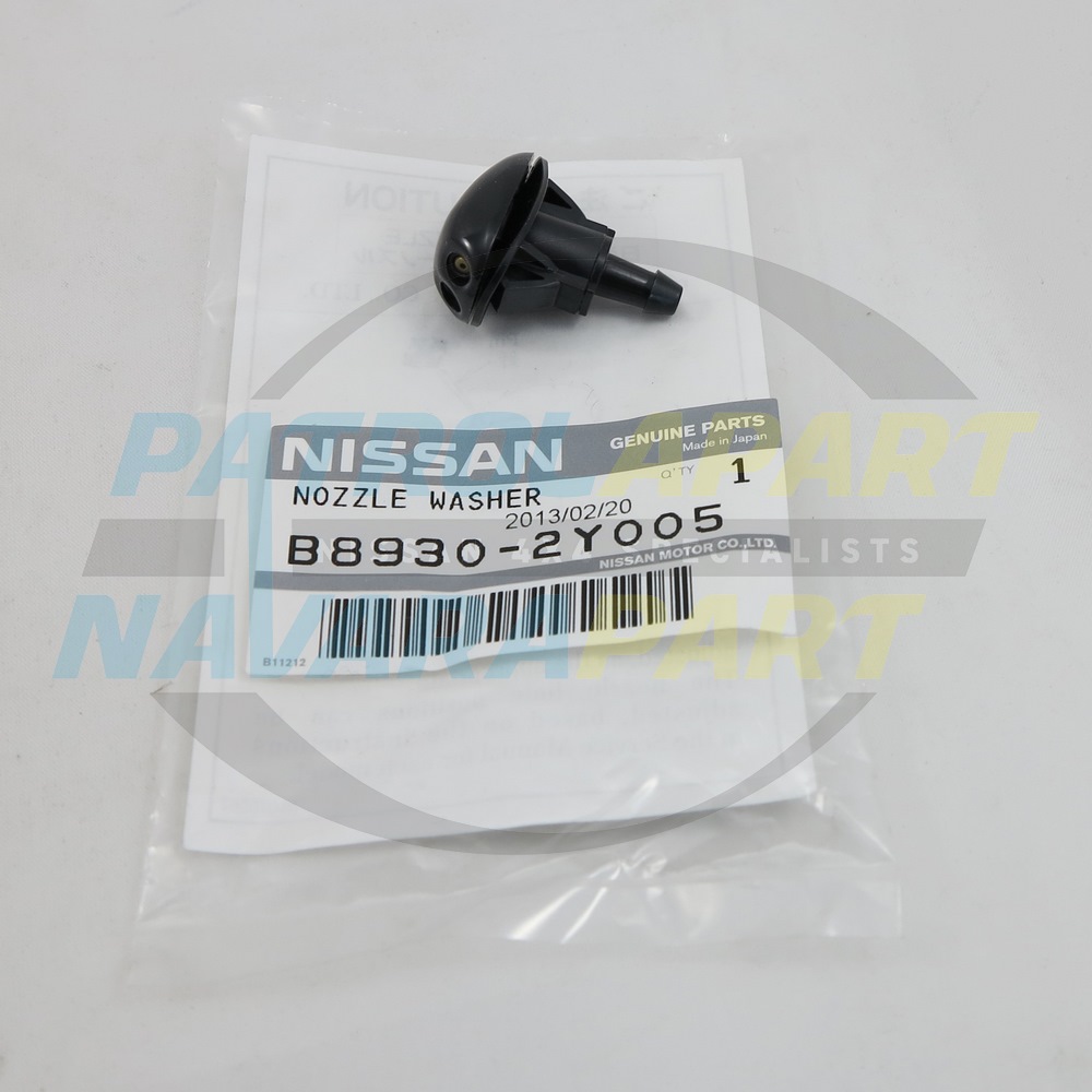 Genuine Nissan Windscreen Bonnet Washer Jet - Nissan Patrol Y61 GU & Navara D22