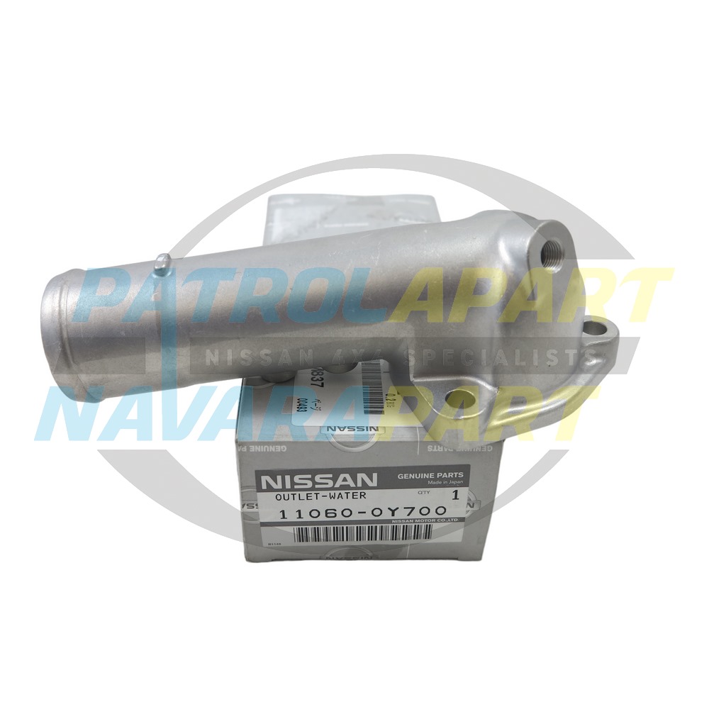 Genuine Nissan Upper Thermostat Outlet Housing TD42 - Nissan Patrol Y60 GQ & Y61 GU