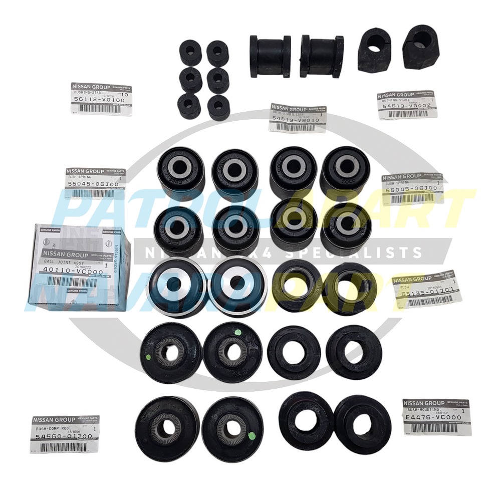 Genuine Nissan Series 2 Wagon Suspension Bush Set Kit - Nissan Patrol Y61 GU