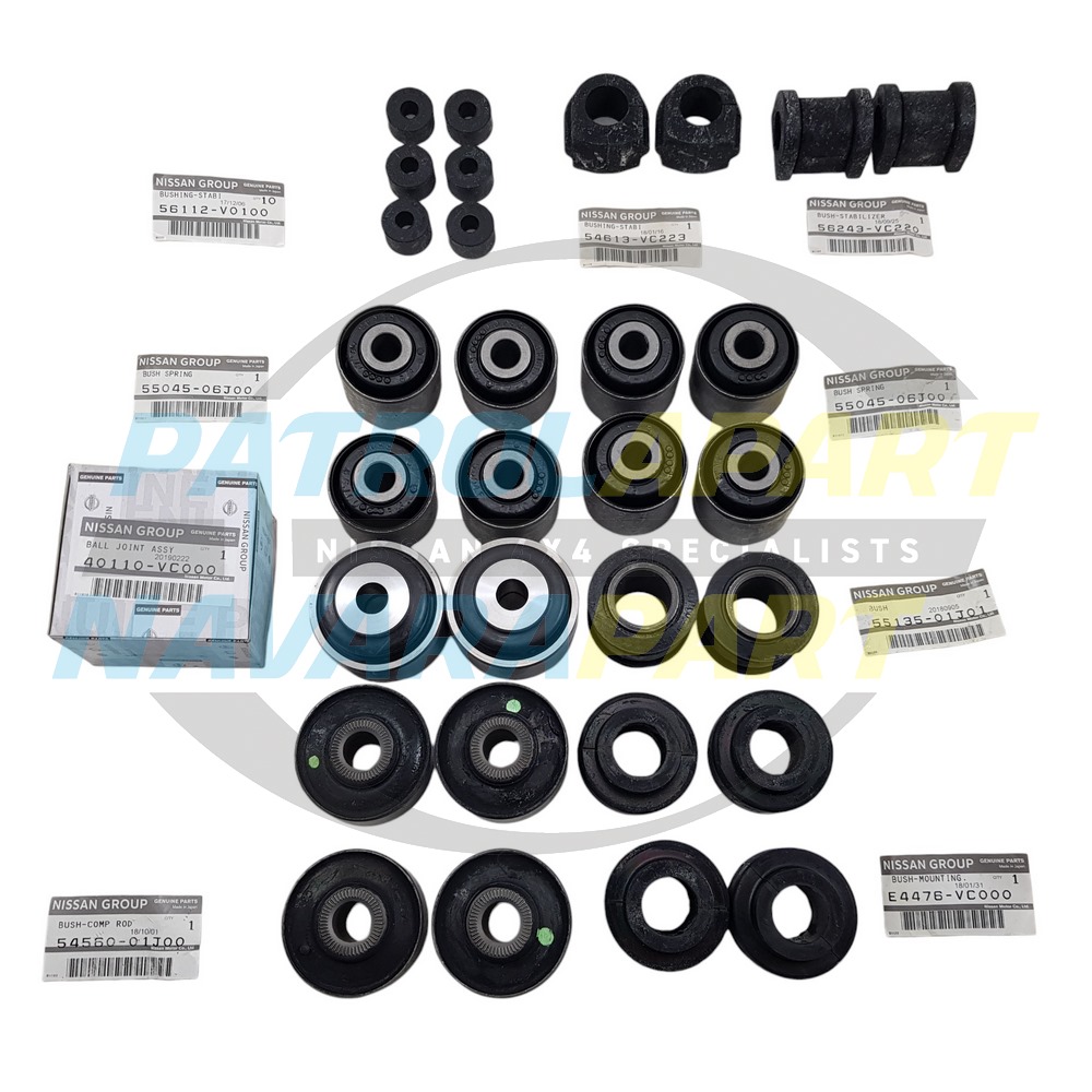 Genuine Nissan Suspension Bush Set Kit - Nissan Patrol Y61 GU S3-8