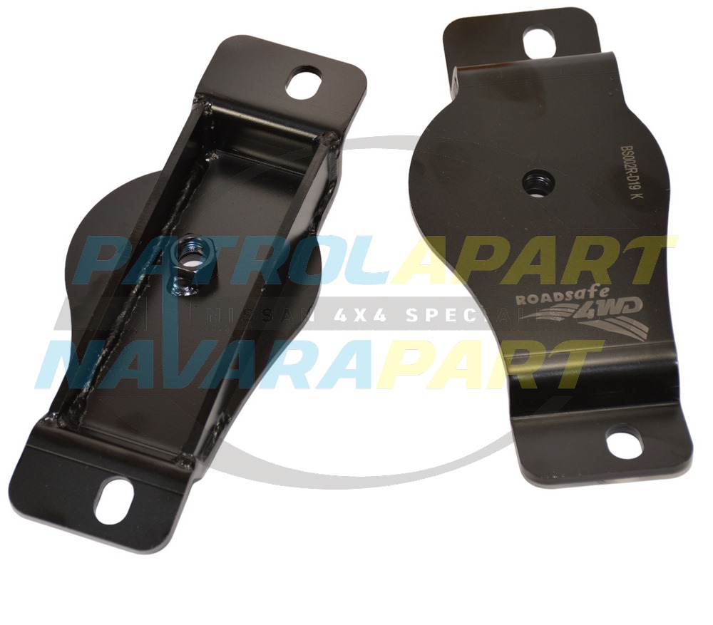 Rear Bump Stop Plate Brackets - Nissan Patrol Y60 GQ & Y61 GU