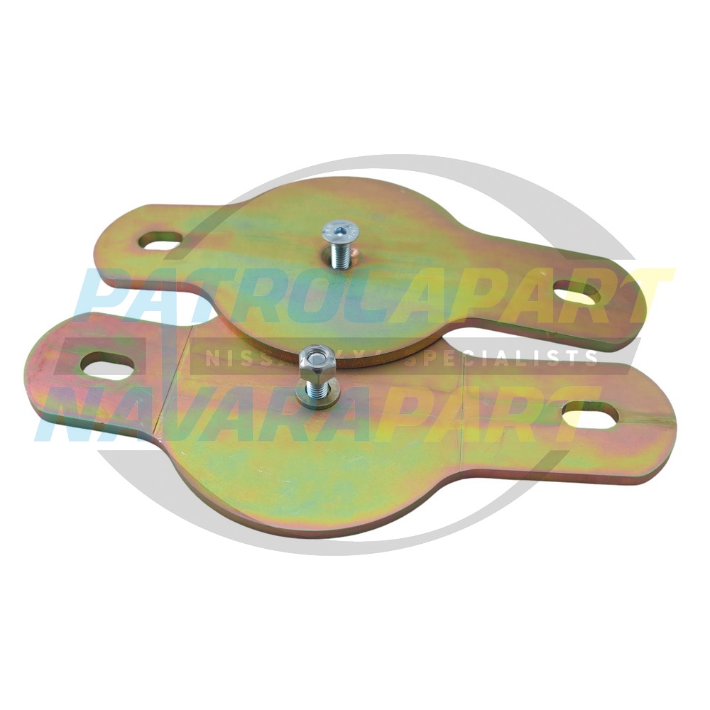 Rear Bumpstop Bracket to Adapt 80 Series Style Bump Stops - Nissan Patrol Y60 GQ & Y61 GU