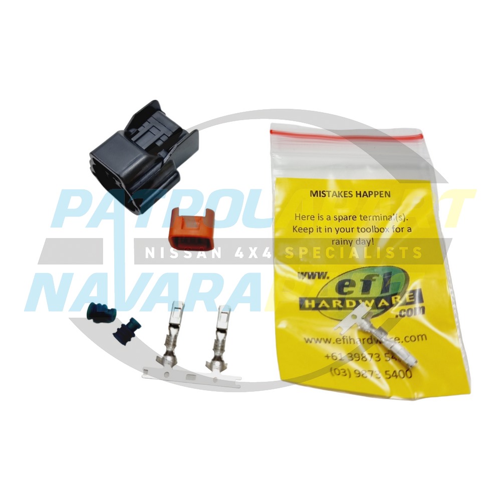 EFI Hardware Wiring Loom Plug ECU Coolant Temp Sender (Blue) - Nissan Patrol Y60 GQ, Y61 GU & Y62