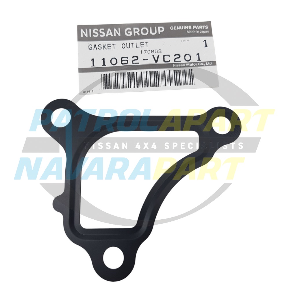 Genuine Nissan Water Outlet Gasket TB48 - Nissan Patrol Y61 GU