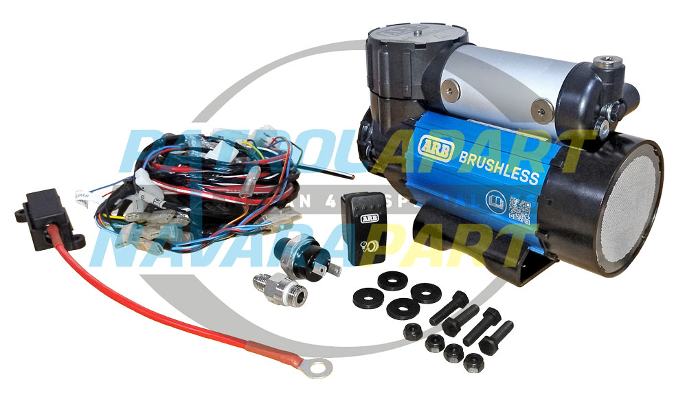 ARB High Output On Board Brushless Single Air Compressor 12v inc. Loom & Bracket