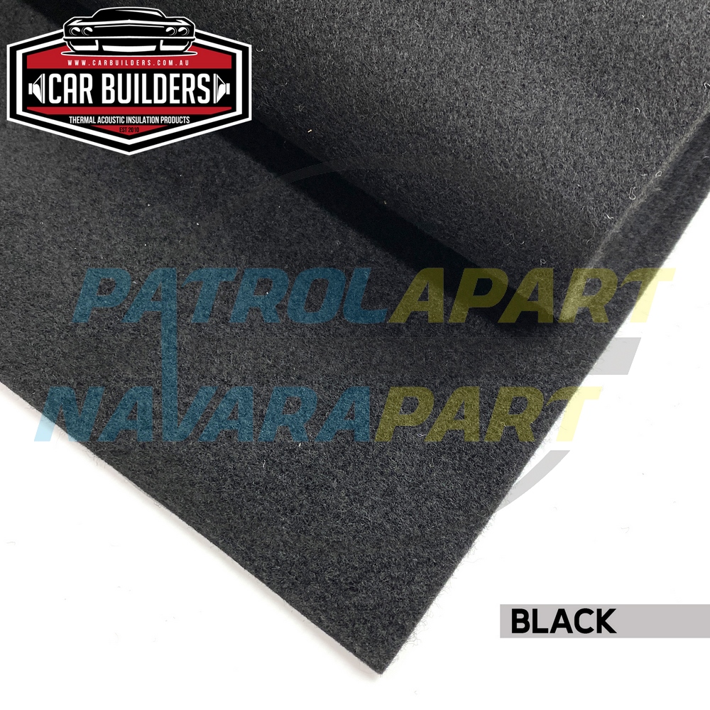 Automotive 4 Way Stretch Carpet 1x2m - Black