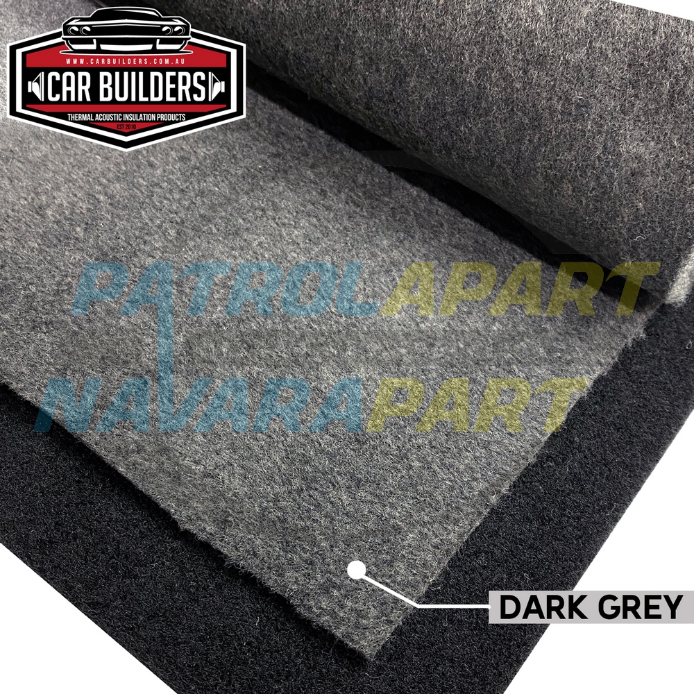 Automotive 4 Way Stretch Carpet 1x2m - Dark Grey