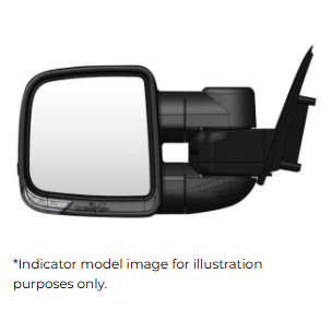 Clearview Compact Mirror Camera Provision, Blind Spot Monitoring, Electric Black - Nissan Navara D27 & Mitsubishi Triton MV