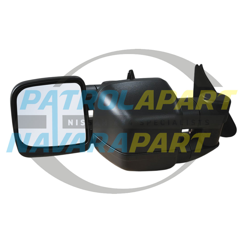 Clearview Compact Mirror Black Electric - Nissan Patrol Y61 GU
