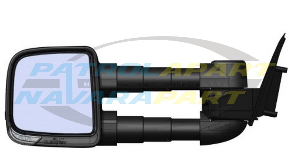 Compact Mirror Pair With Snorkel Cut-Out - Nissan Patrol Y62