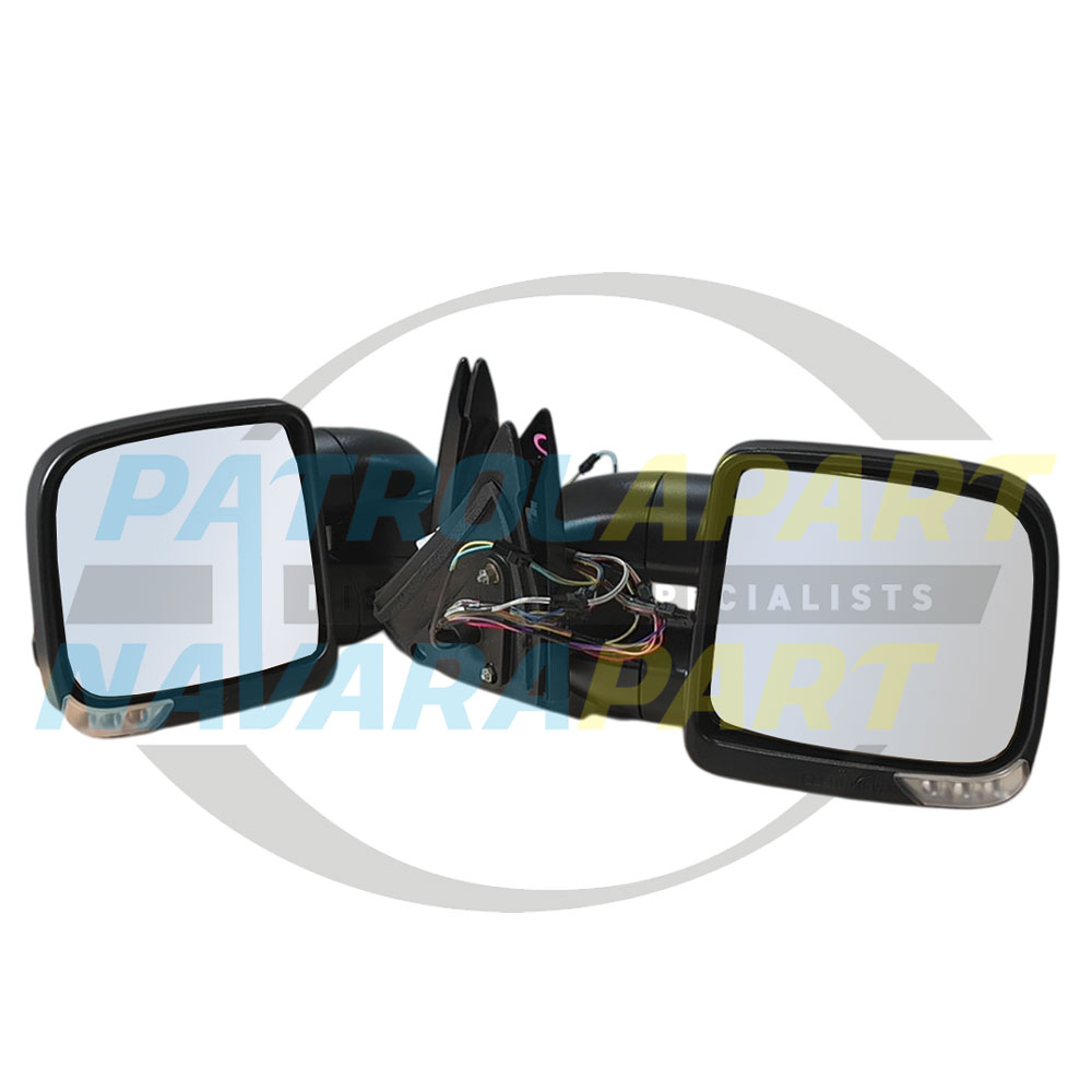 Clearview Chrome Compact Mirror Pair - Nissan Patrol Y62