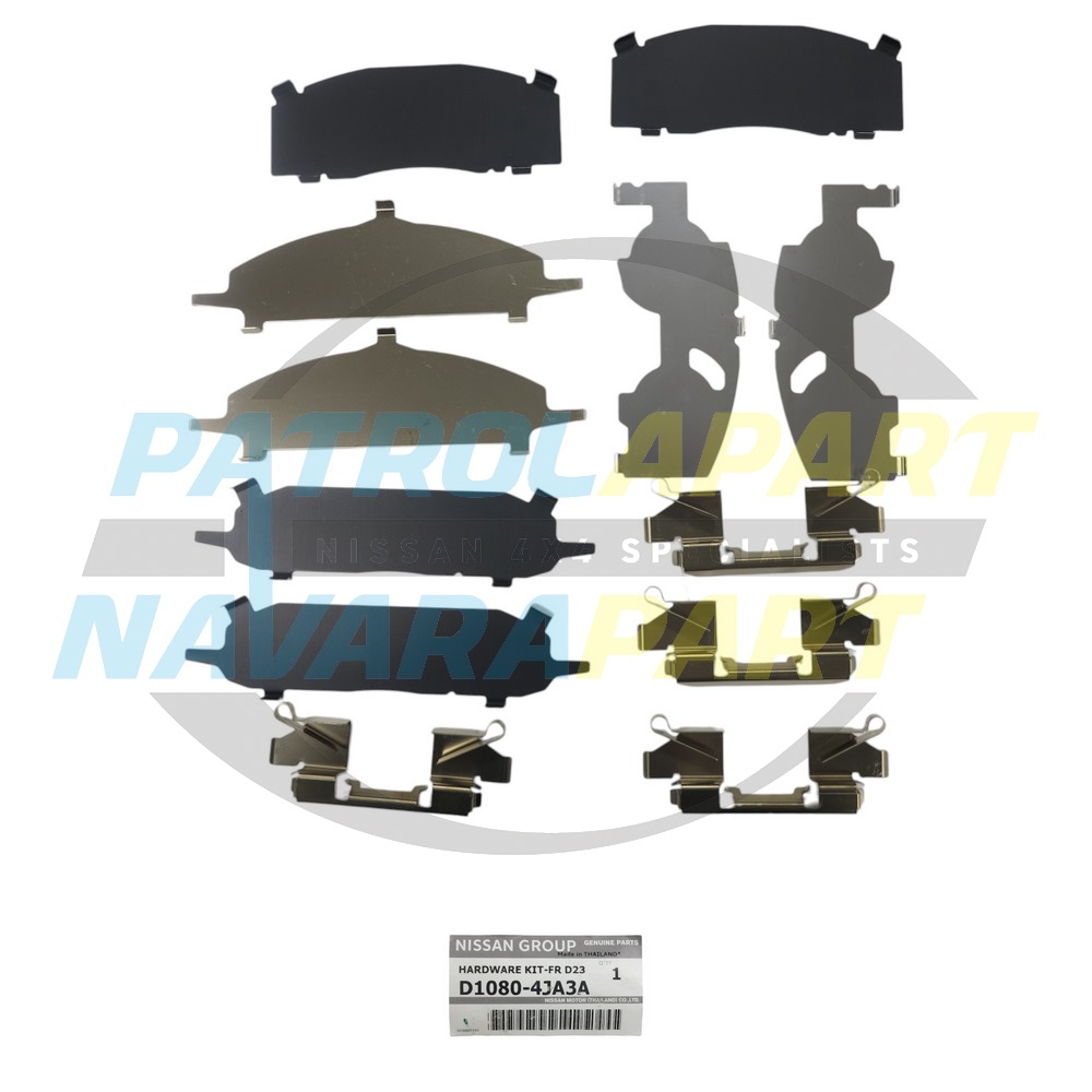 Genuine Nissan Brake Caliper Shim Kit Front - Nissan Navara D23 2015-2026