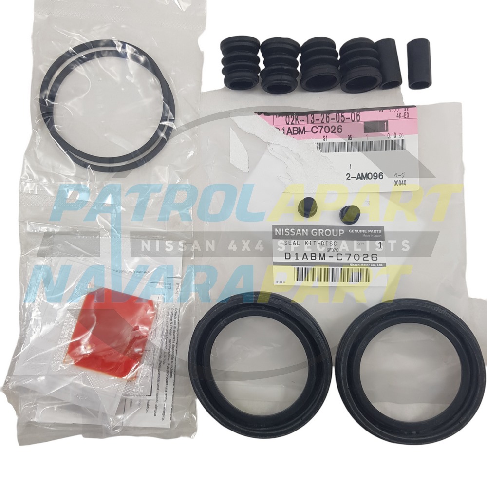 Genuine Nissan Front Brake Caliper Seal Rebuild Kit - Nissan Patrol Y60 GQ