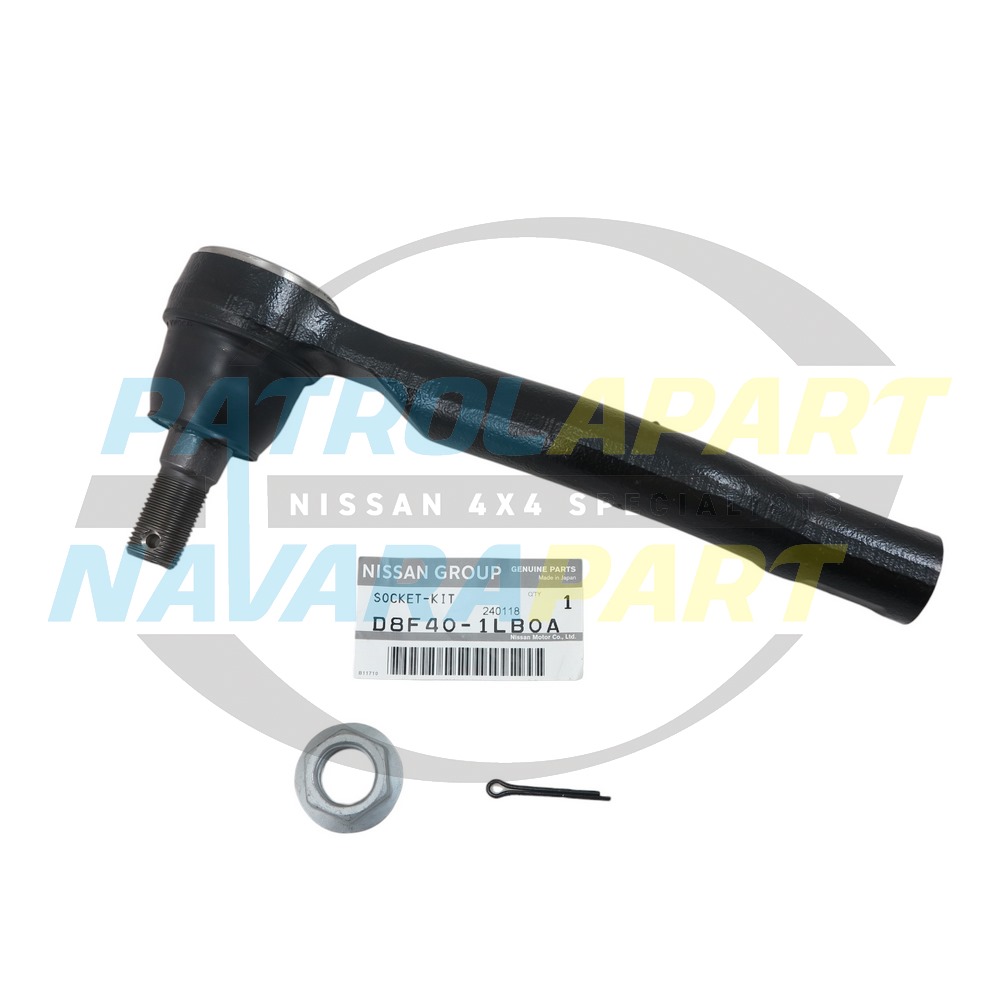 Genuine Nissan RH Right Hand Front Outer Tie Rod End - Nissan Patrol Y62