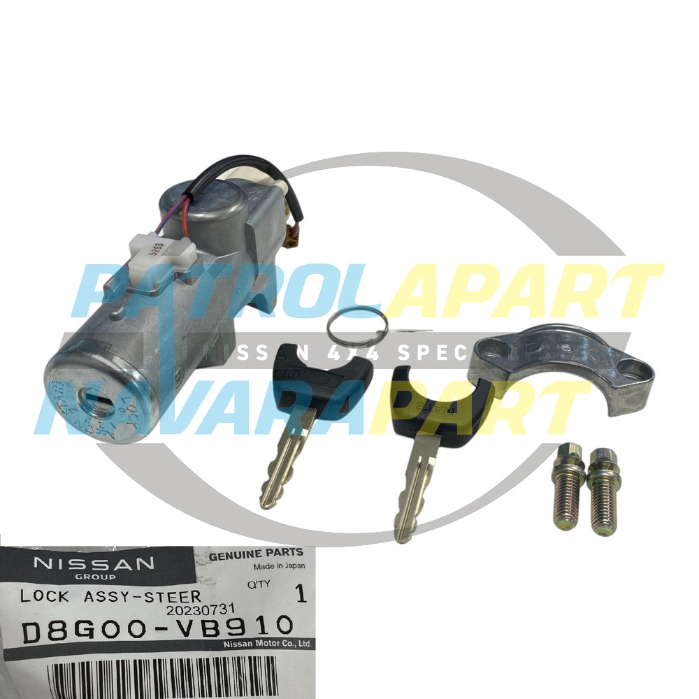 Genuine Nissan Ignition Barrel and Keys TB48 ZD30 - Nissan Patrol Y61 GU 2001-2007 LWB