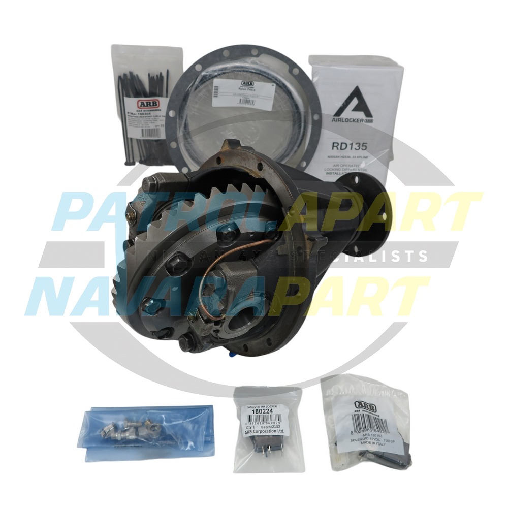 4.625 Rear Diff Centre with New ARB Locker & Gearset & Bearings - Nissan Patrol Y60 GQ & Y61 GU