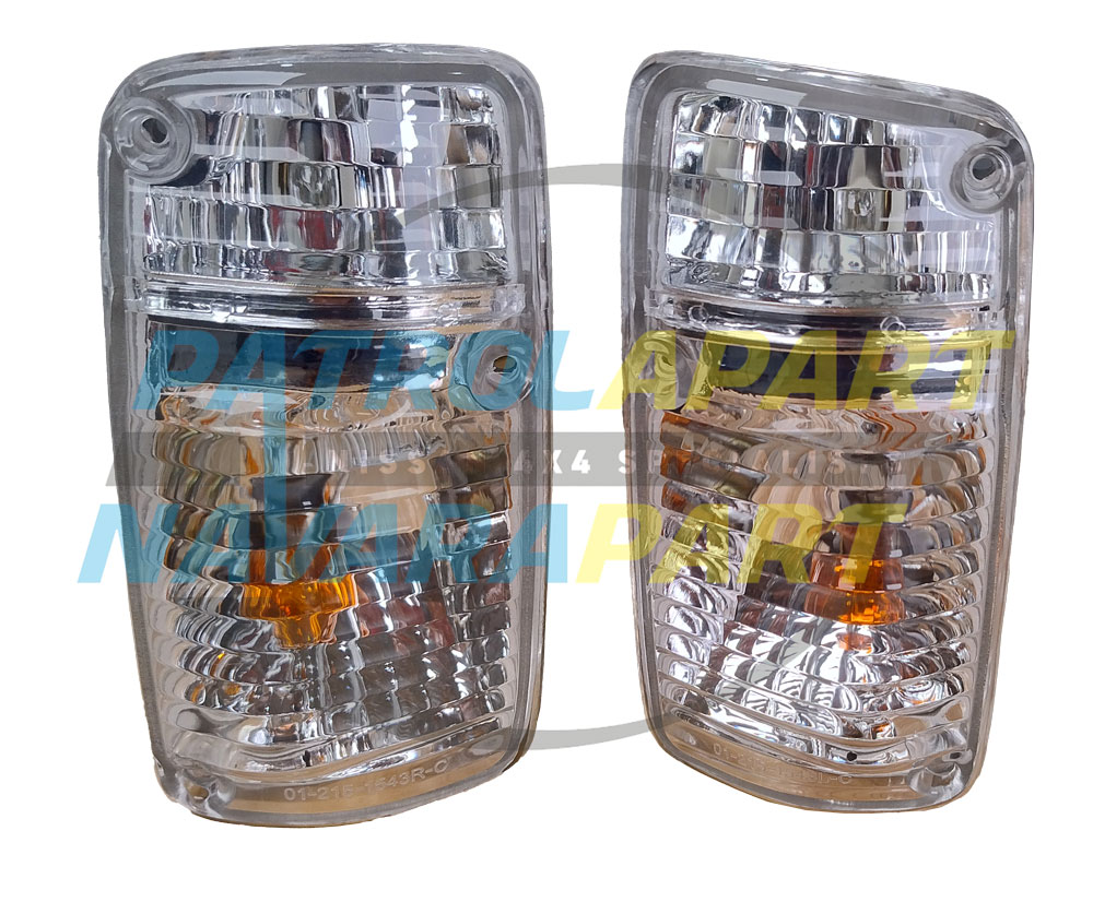 Crystal Corner Light / Indicator Pair - Nissan Patrol Y60 GQ S1