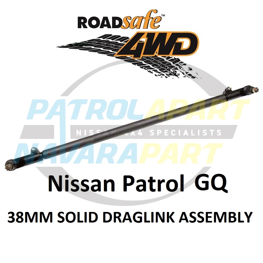 Comp Spec Solid Steering Drag Link - Nissan Patrol Y60 GQ