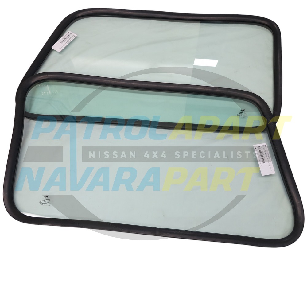 Solid Fixed Side Windows Glass Kit - Nissan Patrol Y60 GQ