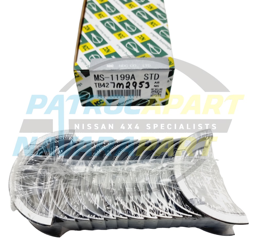 Main Bearing Set TB42, TB45, TB48 - Nissan Patrol Y60 GQ & Y61 GU