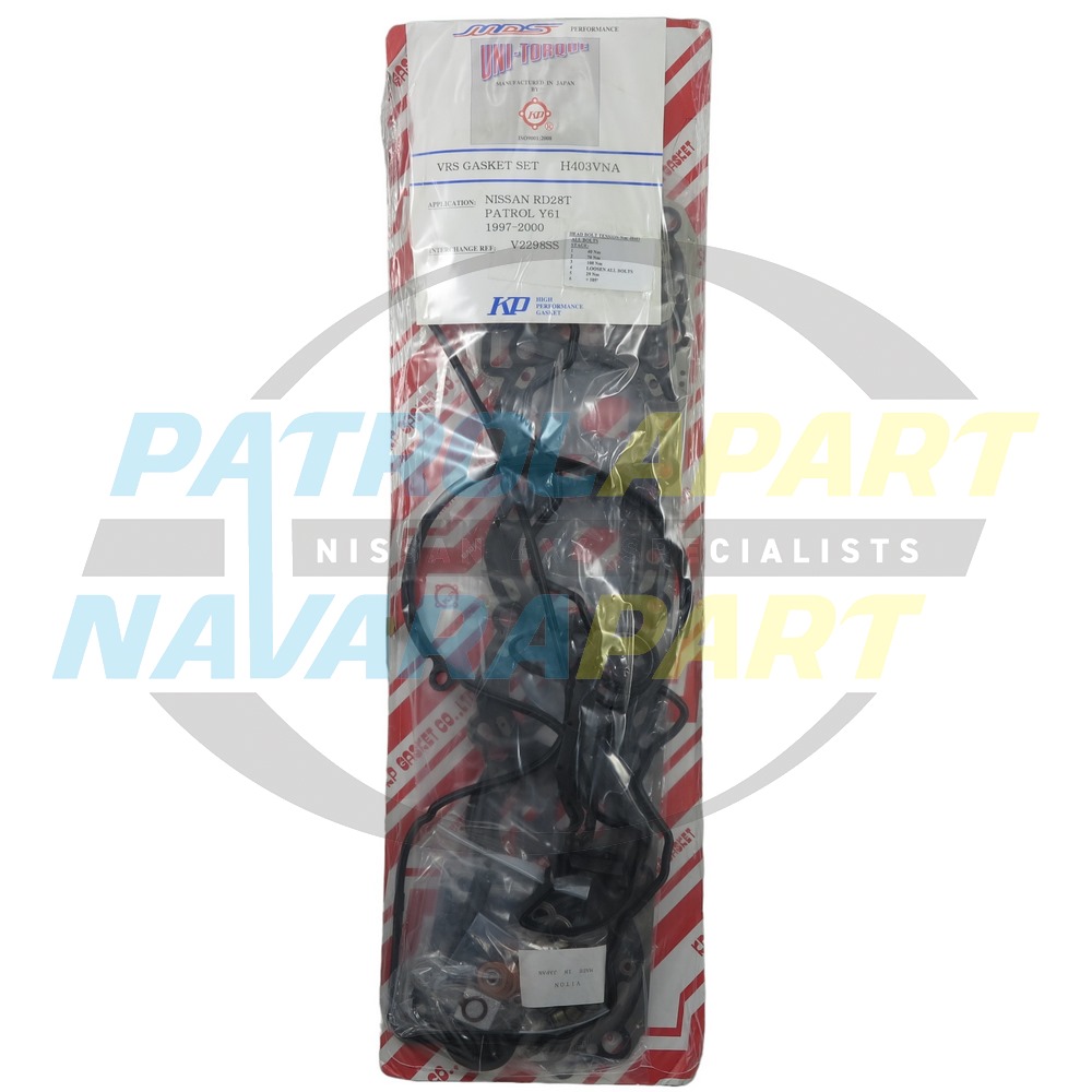 KP VRS Gasket Set Suit RD28 - Nissan Patrol Y61 GU Japanese