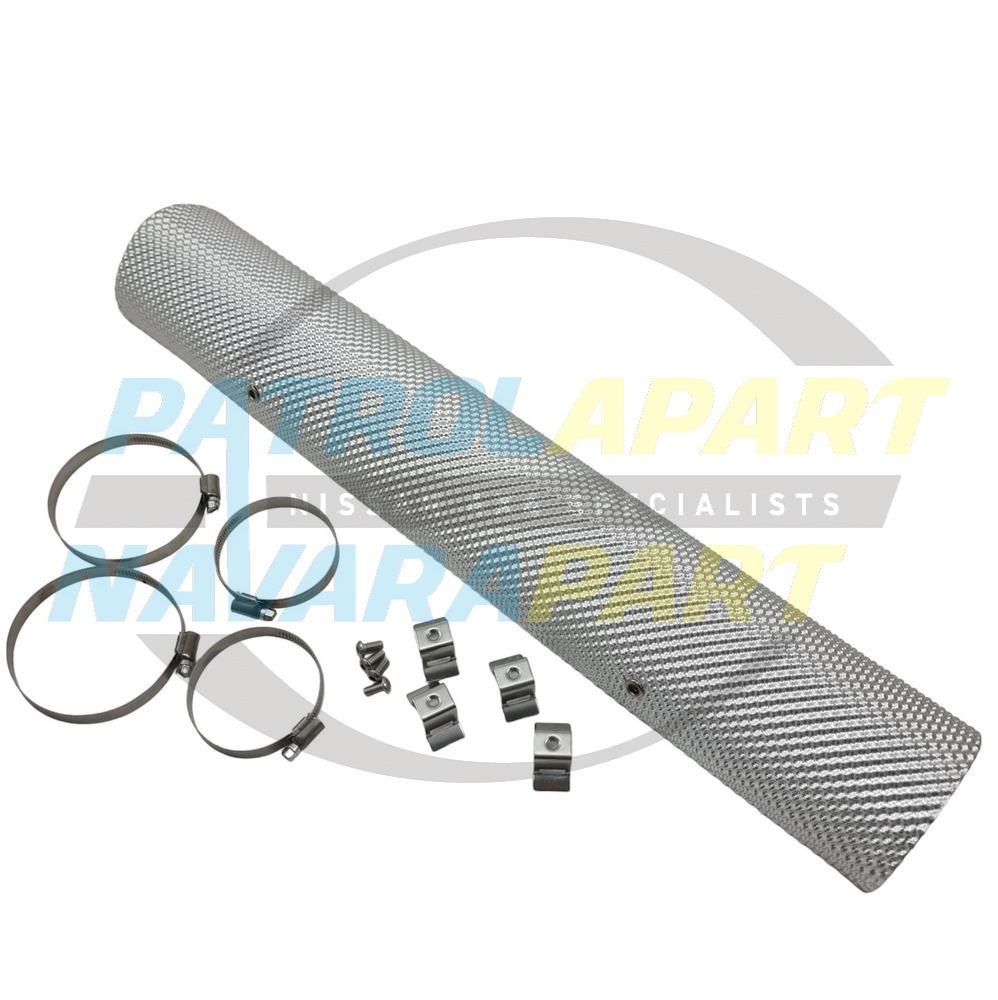 Curved Exhaust Heat Shield Universal Fit - Nissan Patrol Y60 GQ & Y61 GU
