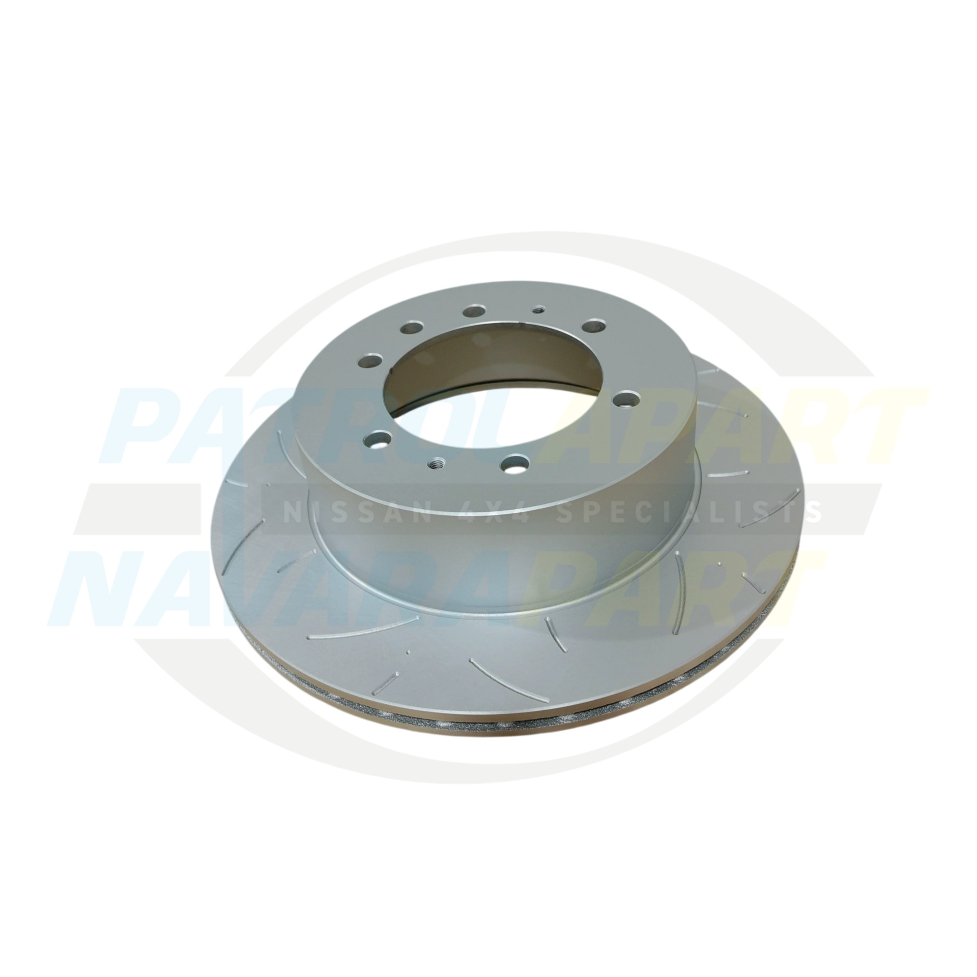 Protex Ultra Premium Slotted Brake Disc Rotor Rear TB48 - Nissan Patrol Y61 GU