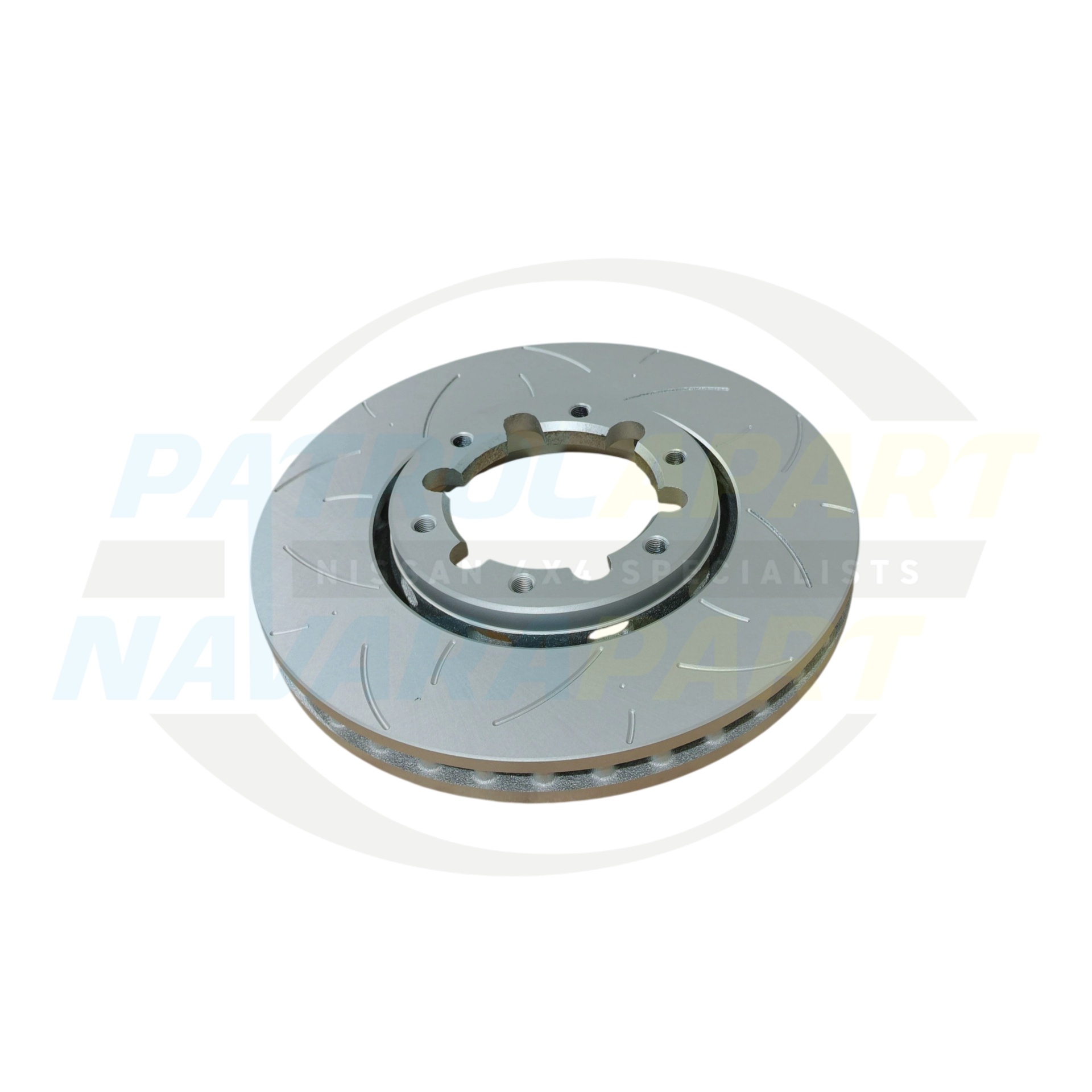 Protex Ultra Premium Slotted Brake Disc Rotor Front TB48 - Nissan Patrol Y61 GU
