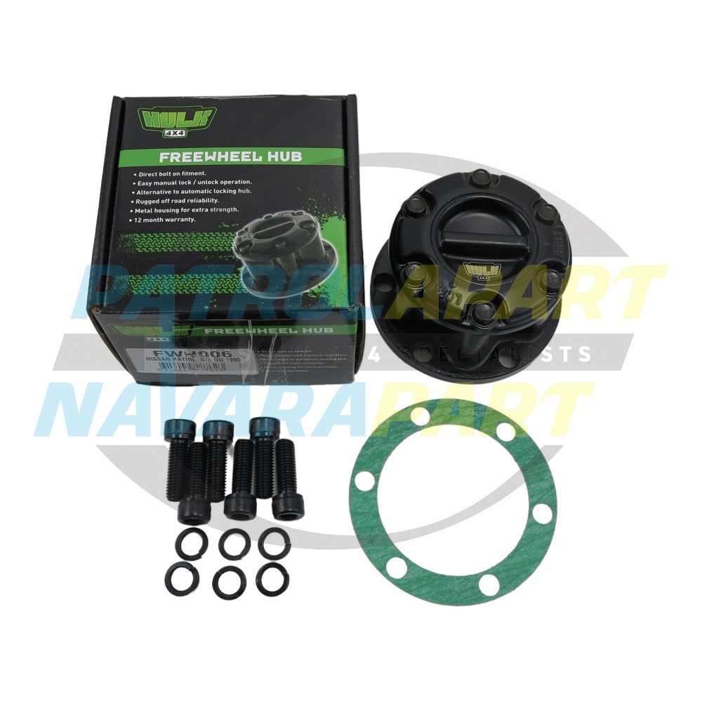 HULK 4x4 Manual Free Wheeling Hub Assembly - Nissan Patrol Y60 GQ & Y61 GU
