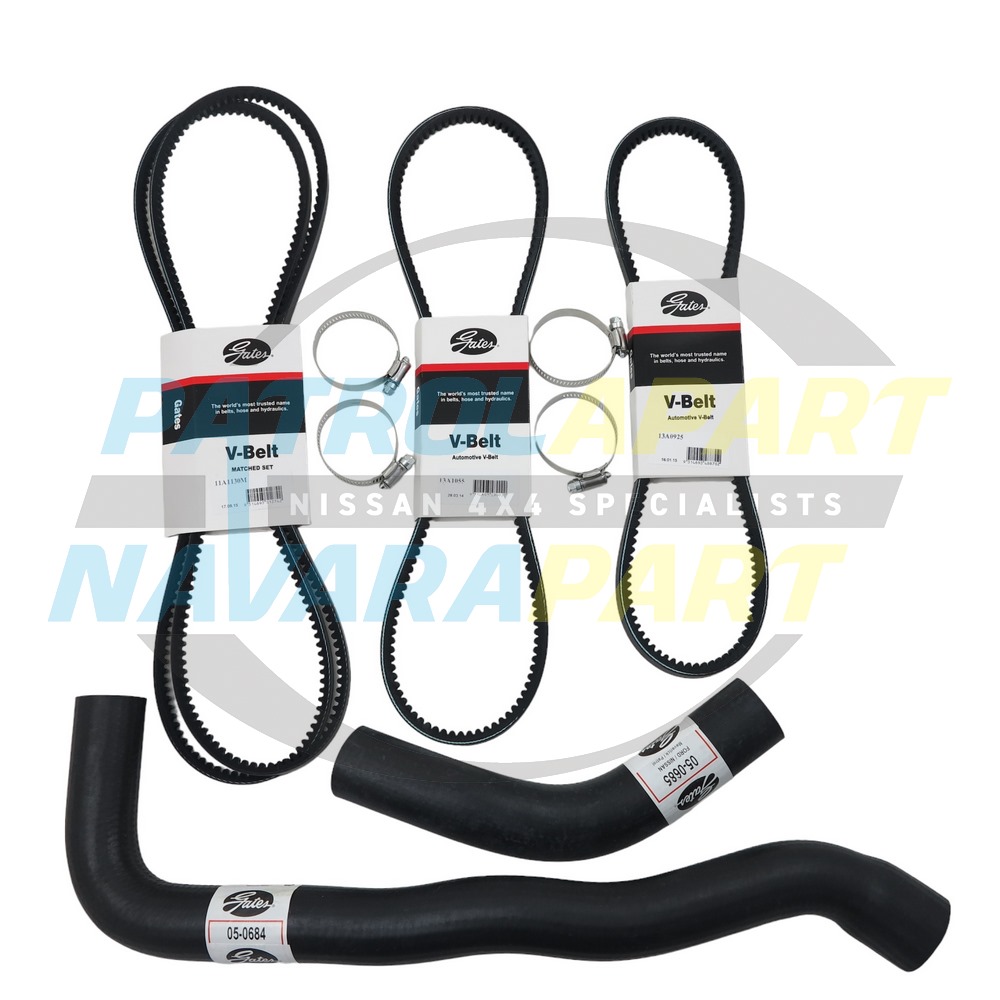 Gates Emergency Hose & Belt Kit TB42 - Nissan Patrol Y60 GQ