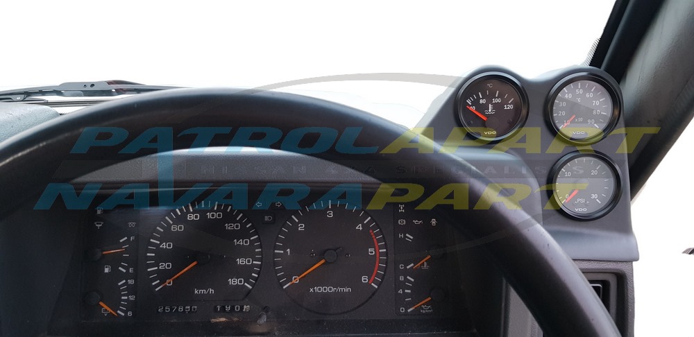 Dash Pod suit 3 52mm Gauge Holder fits Nissan Patrol GQ Y60 Painted Grey K