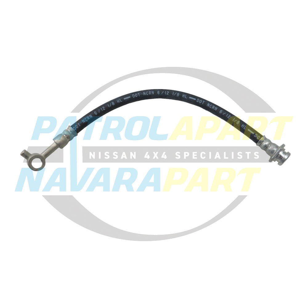 Caliper Rubber Brake Line Hose Right Front - Nissan Patrol Y61 GU