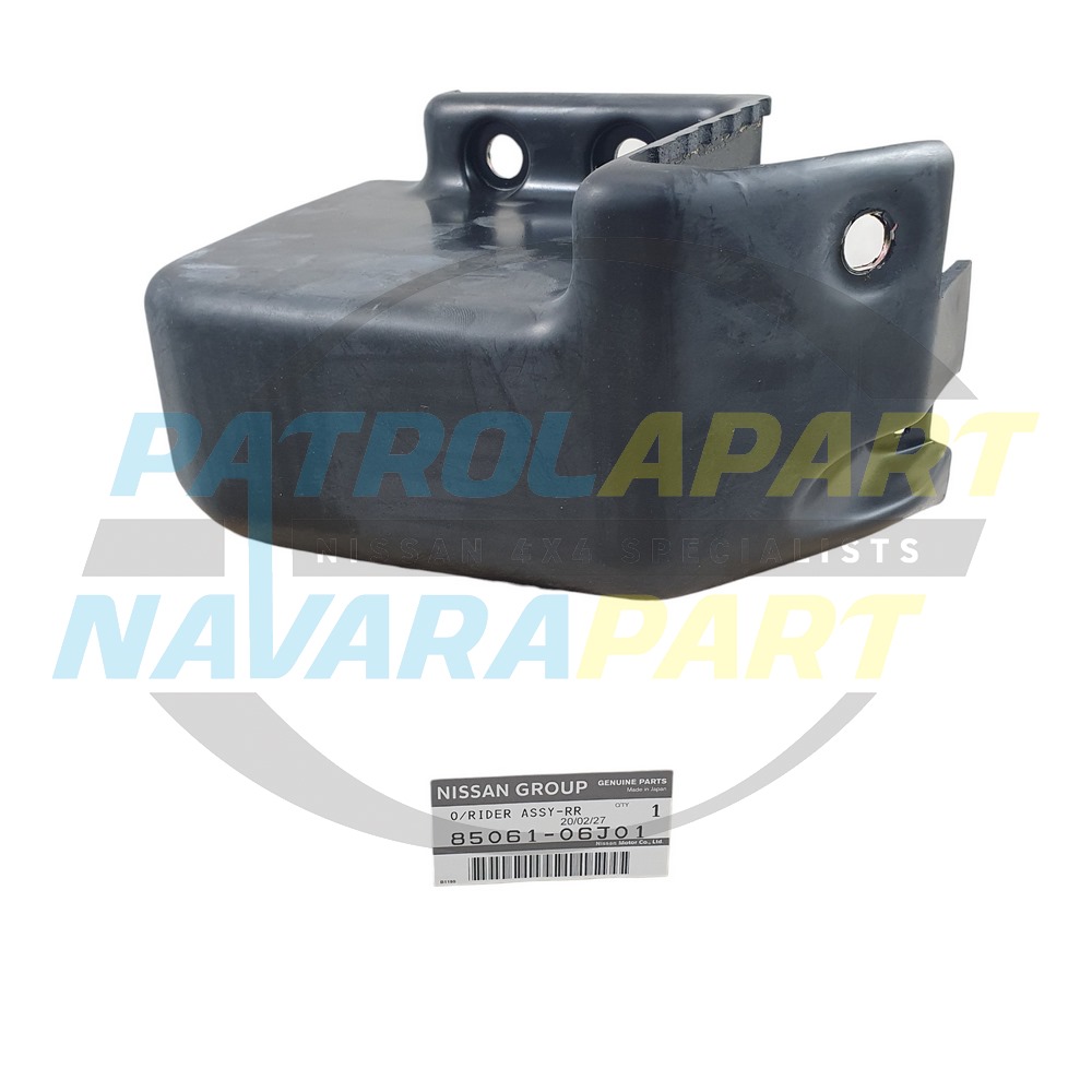 Genuine Nissan Rear Bumper Rubber Overrider Left Side - Nissan Patrol Y60 GQ