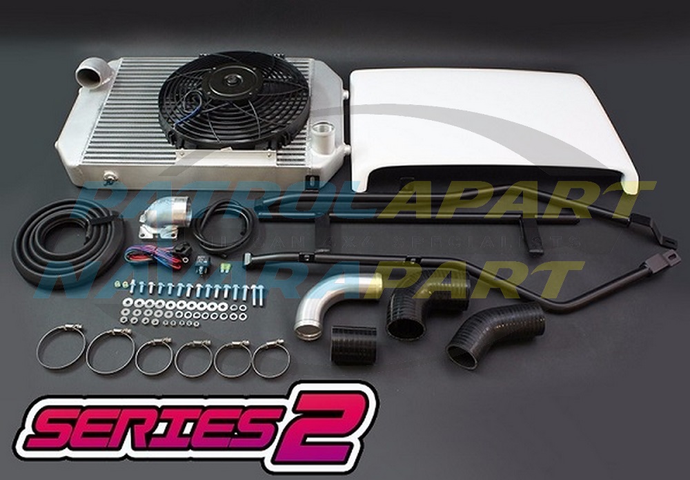 Top Mount Intercooler Kit Series 2 500mm x 400mm TD42 - Nissan Patrol Y60 GQ