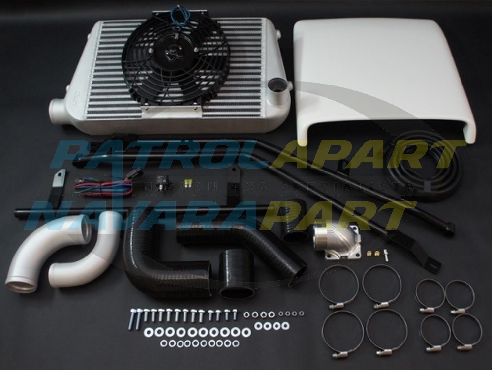 HPD Complete Top Mount Intercooler Kit 450mm x 300mm TD42 - Nissan Patrol Y60 GQ TD42