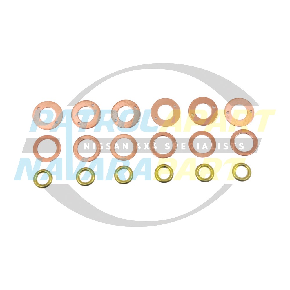 Injector Washer Set RD28 - Nissan Patrol Y60 GQ & Y61 GU