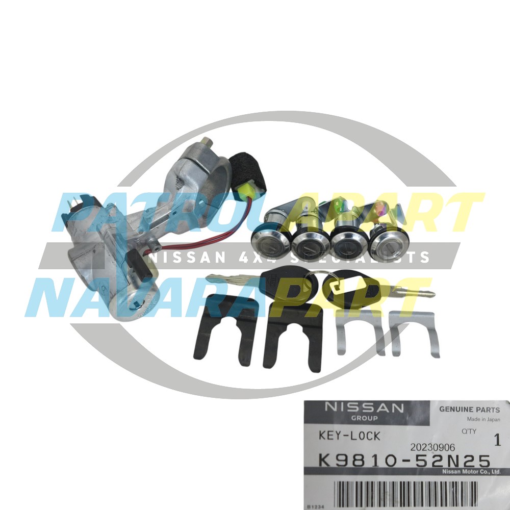 Genuine Nissan Door Lock Set & Ignition Barrel - Nissan Patrol Y60 GQ